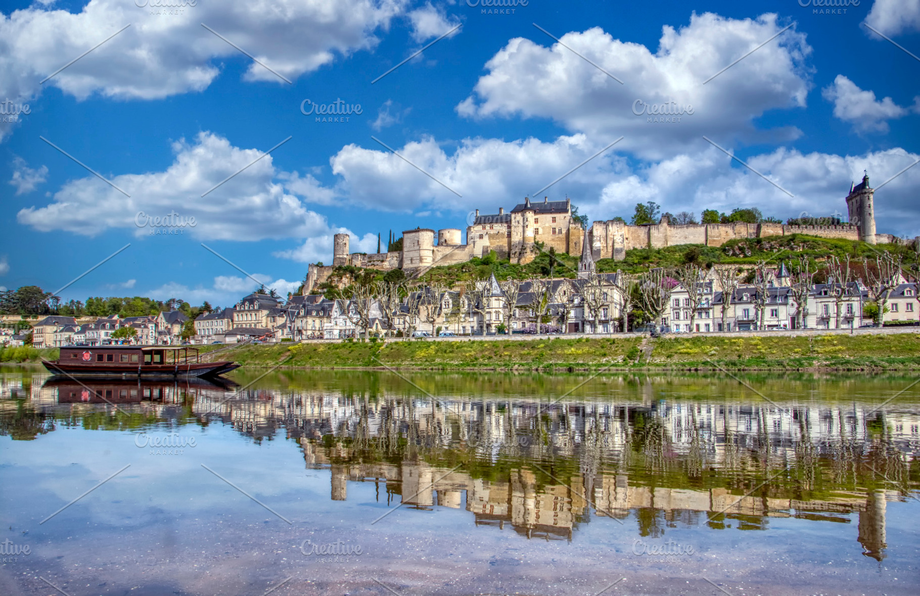 Chateau de Chinon in the Loire Valley, France., an Architecture Photo by CreativePhotoSpain