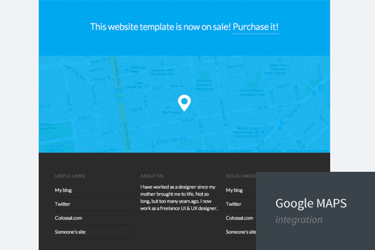 Atlanta - One Page Premium Template, a Landing Page Template by Dani Aláez (Photo 3 of 3)