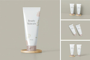 Cosmetic Tube Mockup, a Packaging Mockup by zpackcreative