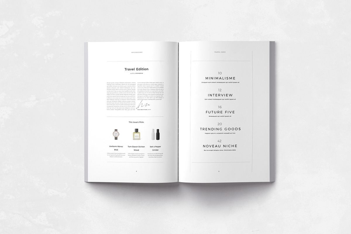 Magazine Minimalisme, a Magazine Template by T E M P L Y (Photo 4 of 8)