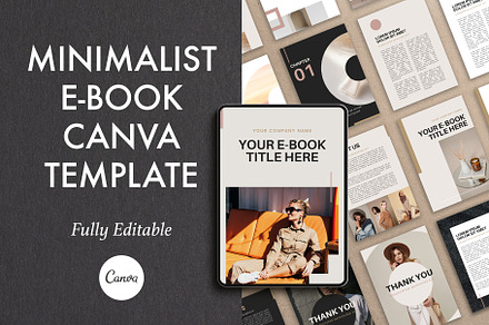 Minimalist Ebook Canva Template, a Marketing Template by 1201AM Design Studio