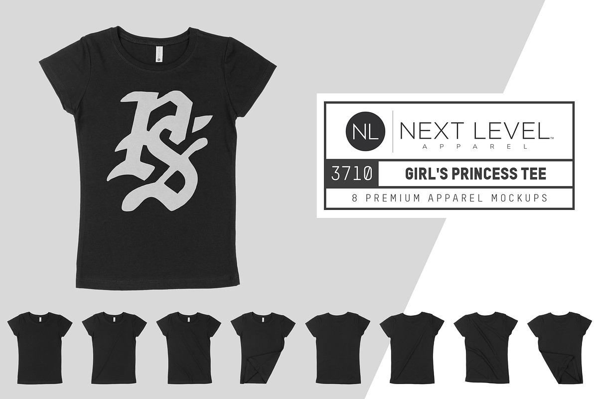 Next Level 3710 Princess T-Shirt, a Shirt Mockup by Pixel Sauce™ (Photo 1 of 7)