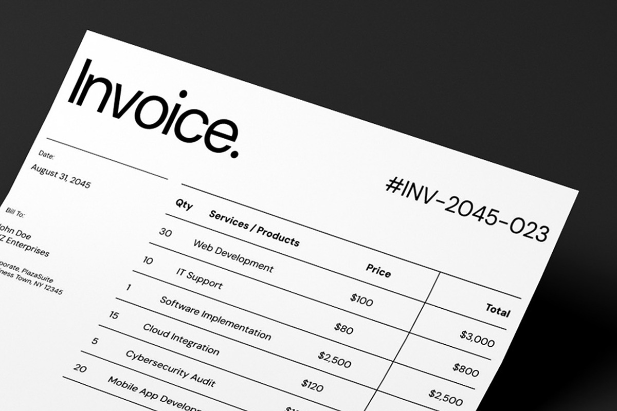 Invoice Template - Bangue preview 3