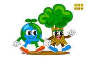 Earth Day Character Vector Pack 02, an Object Illustration by MEDZ (Thumbnail 2 of 6)