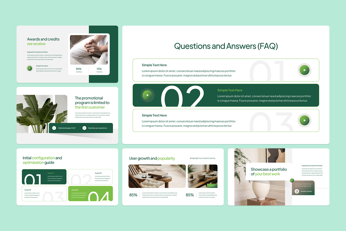 Creative Portfolio Google Slides, a Presentation Template by YossyOneStd (Photo 6 of 6)