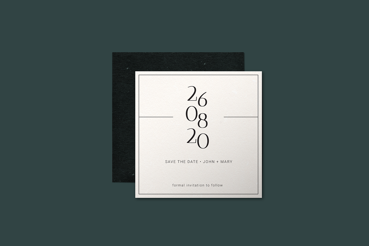 Elegant Wedding Invitation Set, an Invitation Template by Wild Ones (Photo 2 of 5)