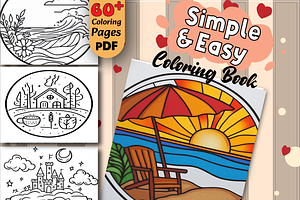 Simple Art Bold & Easy Coloring Page, an Animal Illustration by Design Home