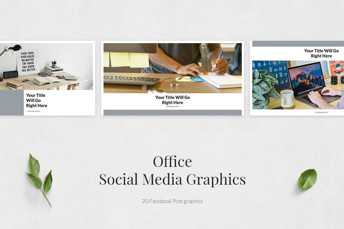 Office Facebook Posts, a Social Media Template by Social Corner Graphics (Photo 2 of 7)