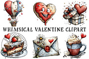 Whimsical Valentine Clipart, an Illustration by OK Design (Thumbnail 2 of 6)