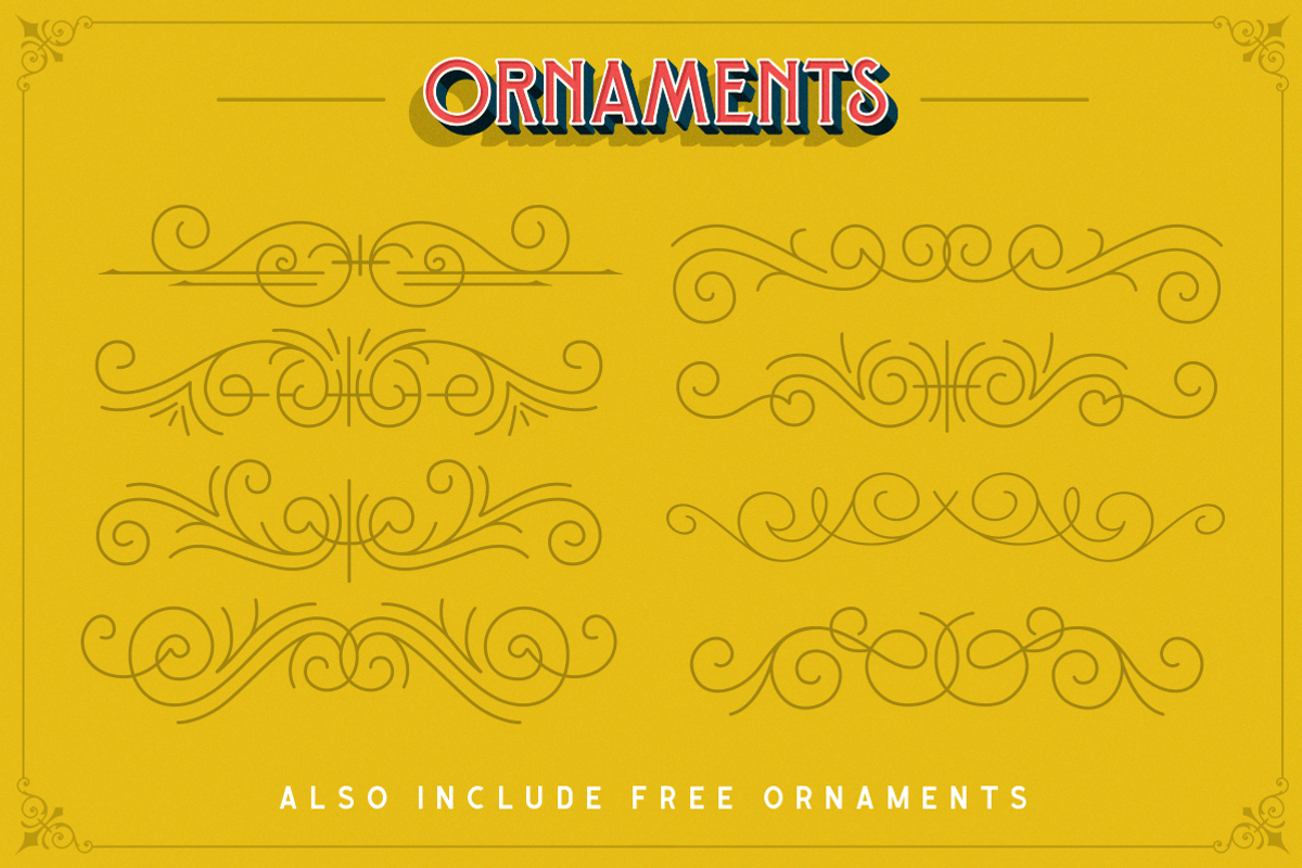 Sequents - Layered Font (+ORNAMENT) preview 8