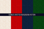 Christmas seamless knitted patterns, a Pattern Graphic by VasilkovS (Thumbnail 5 of 5)