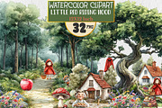Little Red Riding Hood Clipart, an Illustration by Rose Art (Thumbnail 1 of 5)