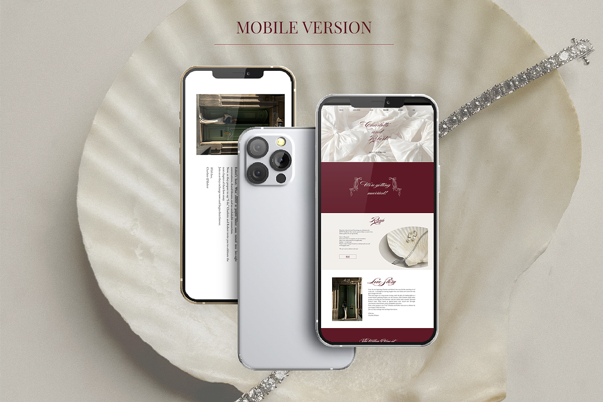 Wedding Website. Canva Template preview 2