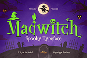 Madwitch - Halloween Font, a Serif Font by Artisan Themes (Thumbnail 1 of 11)