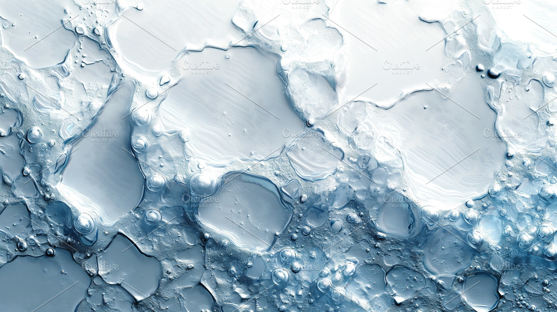 An abstract close-up of shimmering blue liquid with bubbles and soft curves, cr, a Background Photo by ImageMir