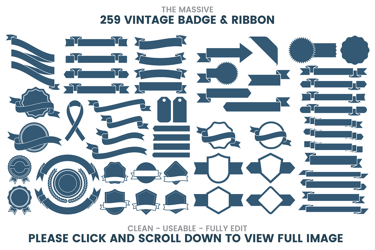 1046 VINTAGE BADGE & RIBBON, a Branding & Logo Template by Toonsteb (Photo 15 of 19)