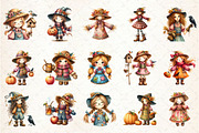 Scarecrow Girl Clipart, an Illustration by Rose Art (Thumbnail 2 of 8)