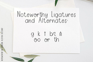 Noteworthy, Neat Sans Serif Font