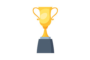 Awards cup icon. Trophy symbol, an Object Illustration by Things for designers