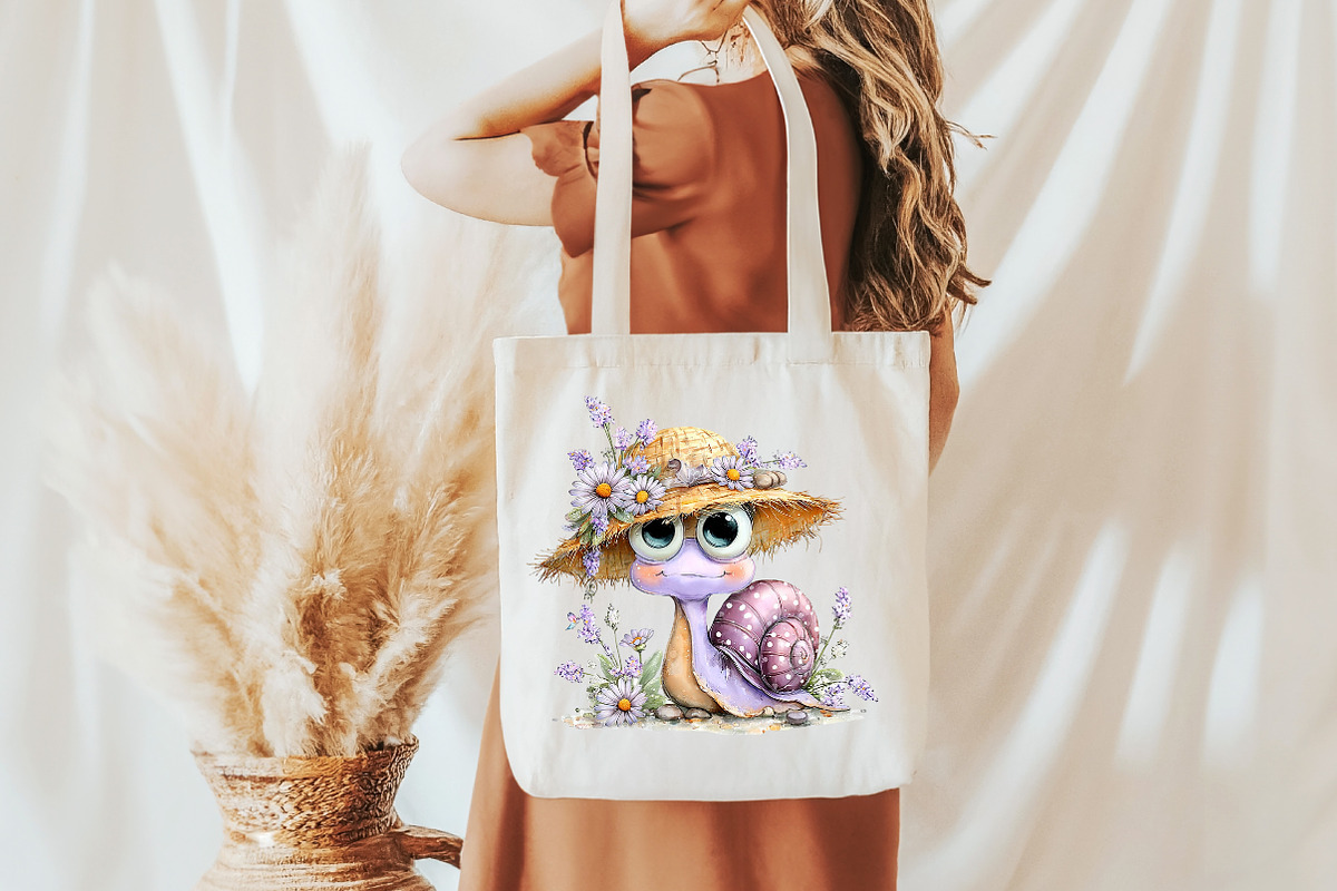 Whimsical summer snail Clipart, an Illustration by Designworld (Photo 5 of 6)