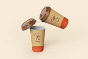 Coffee bag and coffee cup mockup, a Cups & Container Mockup by Runend (Thumbnail 16 of 22)