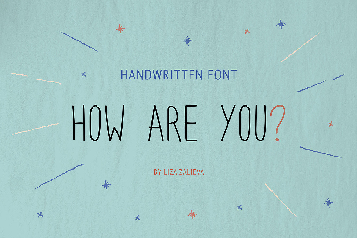 How are you? ~ handwritten font