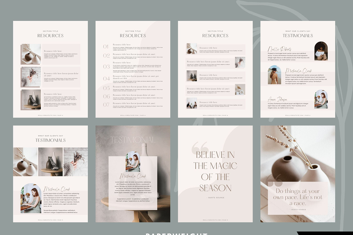 Neutral Workbook Template for Canva, a Magazine Template by Paperweight Memories (Photo 4 of 9)