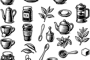 Vintage Tea Time Collection, an Object Graphic by RT Studio (Thumbnail 3 of 4)