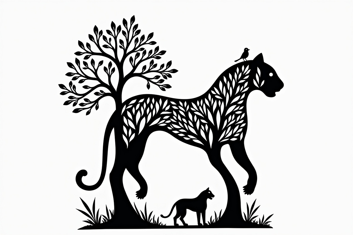 Beautiful Cheetah Silhouette Vector, an Illustration by Amazin_art (Photo 19 of 21)