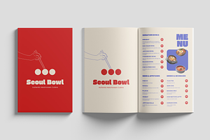 Korean Restaurant Menu Template, a Flyer Template by Soul & Maeum Store