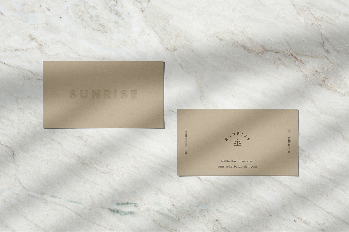 SUNRISE - Letterpress Cards Mockup, a Product Mockup by Cuoco (Photo 5 of 8)
