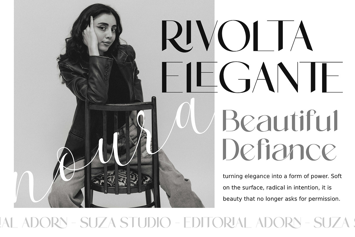 Editorial Adorn, a Script Font by Suza Studio (Photo 3 of 14)