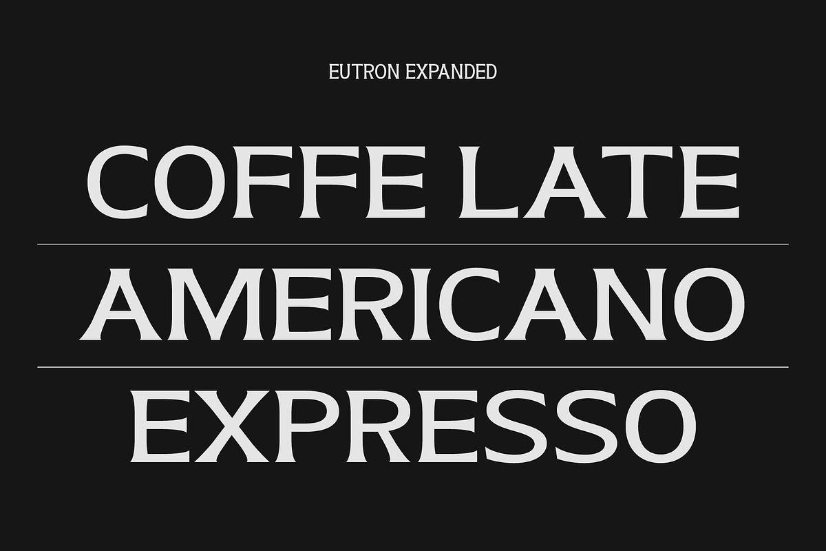 Eutron Font, a Serif Font by Rhtype (Photo 2 of 6)