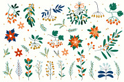 Christmas Florals and baubles, an Animal Illustration by Riots Brush (Thumbnail 1 of 5)