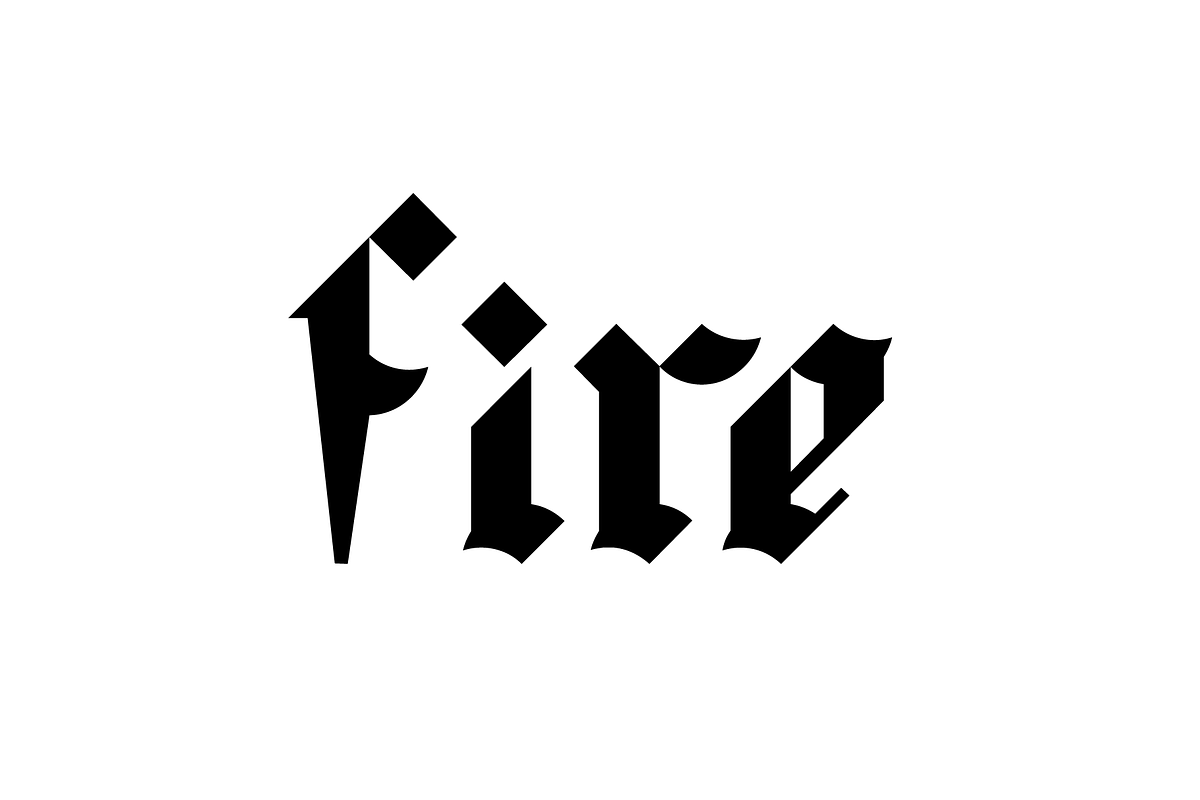 Redro - Geometrical Blackletter, a Blackletter Font by Gittype (Photo 2 of 8)