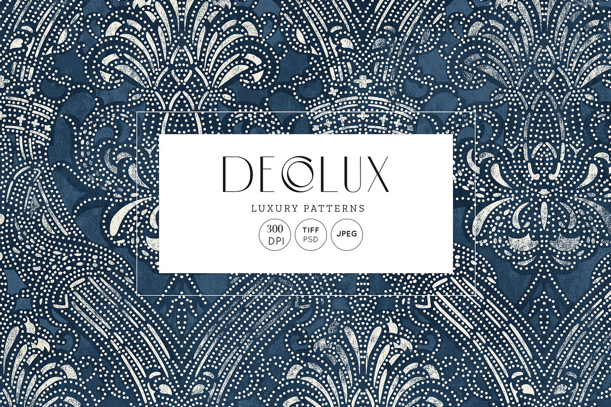 Decolux Art Deco Damask Patterns, a Pattern Graphic by Pink Linen (Photo 1 of 10)