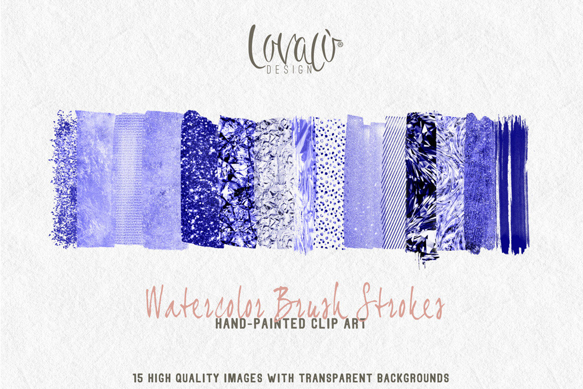 New: Purple Watercolor brush strokes, a Texture Graphic by Lovalù®