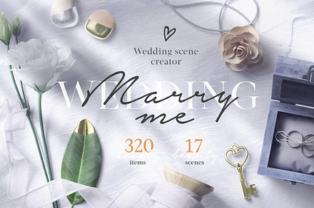 Wedding Mockup Scene Creator, a Product Mockup by Creatoom