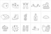 Winter everyday line icon set, an Outline Icon by NatalieArtShop (Thumbnail 12 of 16)