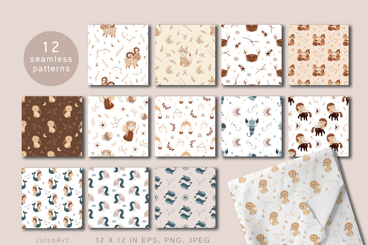 Zodiac baby collection, an Object Illustration by JulzaArt (Photo 6 of 10)
