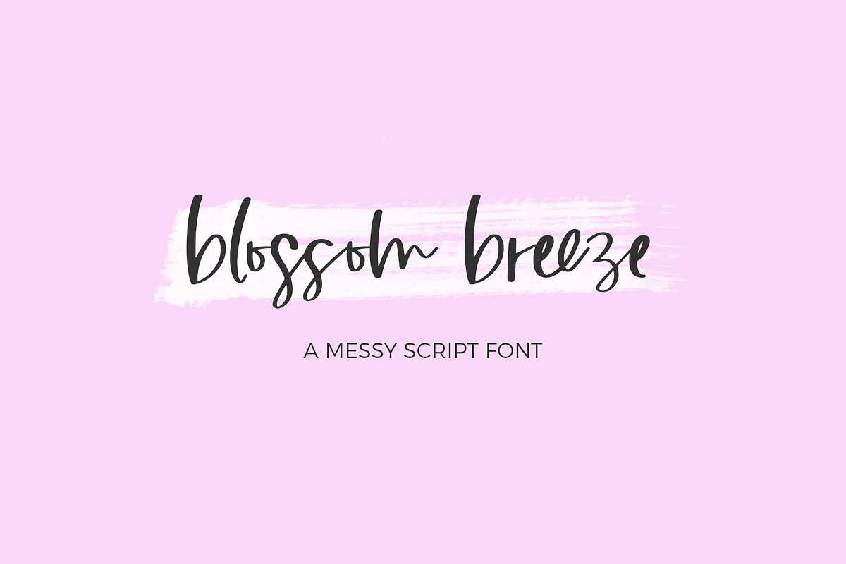 Blossom Breeze Script, a Handwritten Font by Beck McCormick (Photo 1 of 10)