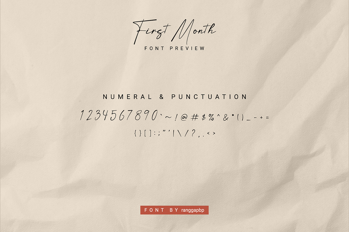First Month | handwritten font, a Script Font by Lightsense (Photo 9 of 10)