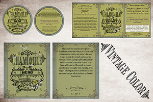 Chamomile Vintage Labels