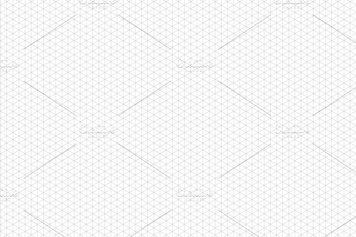 Gray isometric grid on a4 sheet, a Pattern Graphic by BestPics