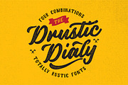 Drustic Dialy, a Font by Adam Fathony (Thumbnail 1 of 13)