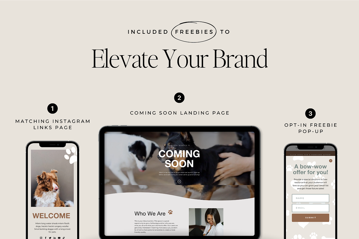 Pet Services Wix Website Template, a Wix Template by Ton Rêve Design Studio (Photo 3 of 8)