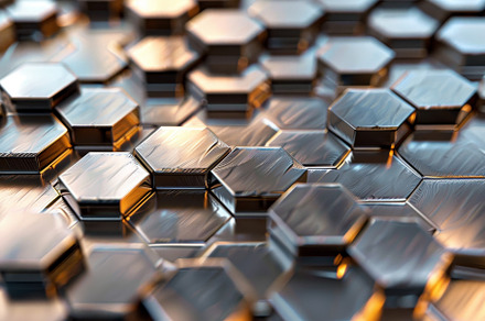 Close up view of a grid of metallic, a Photo by Iftikhar Alam