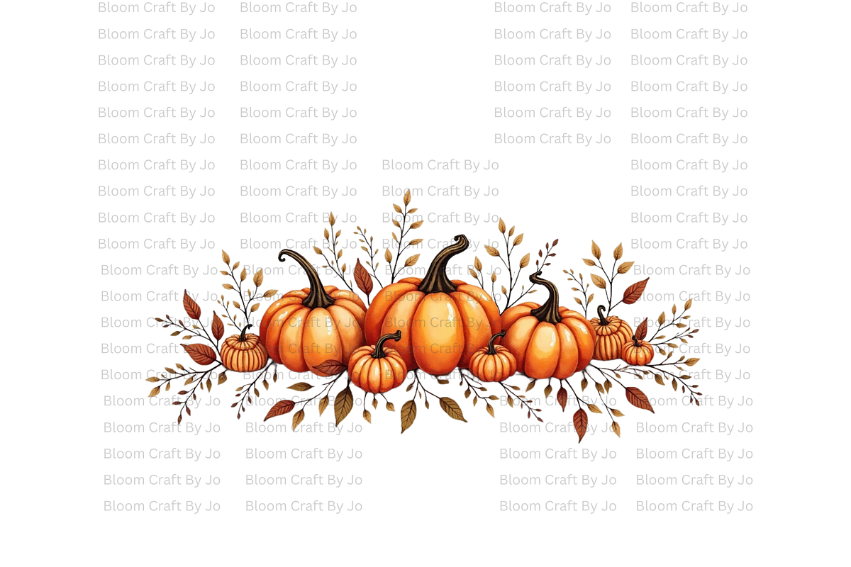 Pumpkin Wreaths and Frames, a Decorative Illustration by Bloom Craft Creations (Photo 8 of 12)