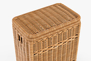 Wicker Laundry Hamper 08 Natural, an Object 3D Model by Markelos (Thumbnail 2 of 10)