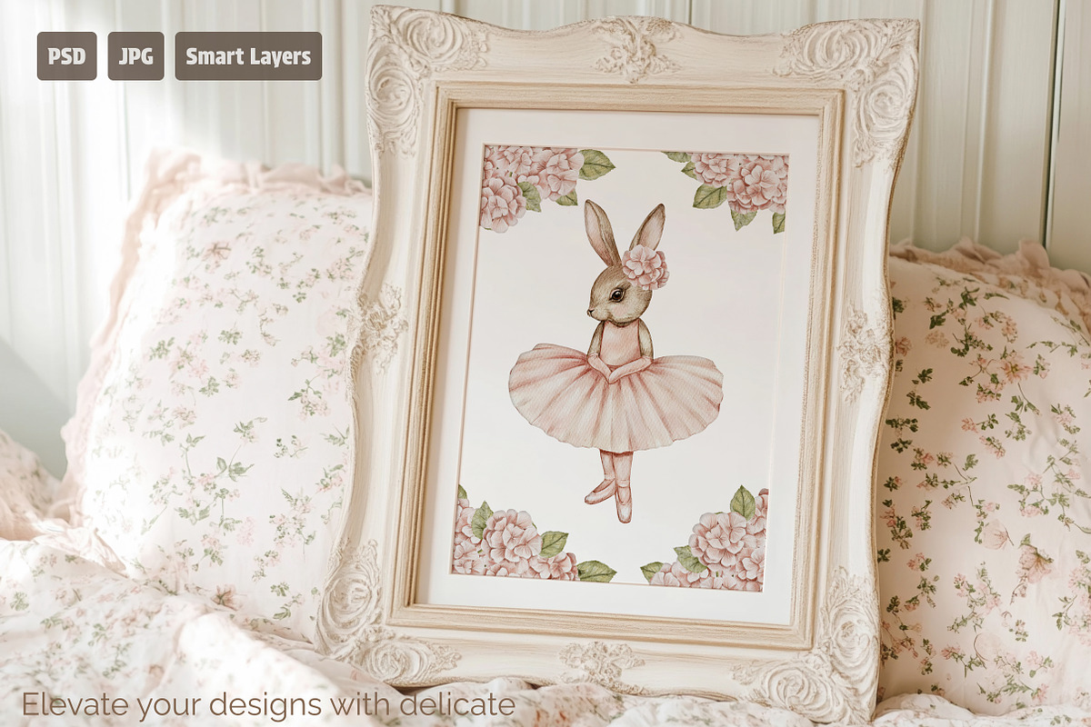 Floral Nostalgia Mockup Frames, a Product Mockup by NikiArts (Photo 2 of 10)